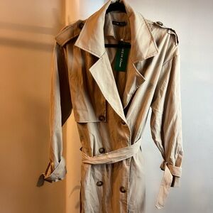 SHEIN Beige Trench Coat